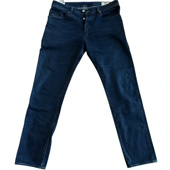 Diesel Booster Jeans Mens 33 Dark Wash Slim Straight Button Fly Stretch Denim - Picture 7 of 17